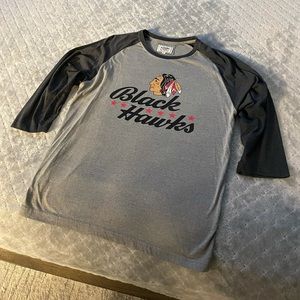 Chicago Blackhawks Archive Collection Baseball Tee
